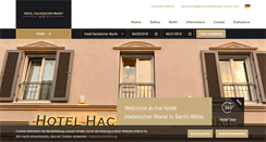 Desktop Screenshot of hotel-hackescher-markt.com