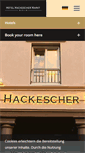 Mobile Screenshot of hotel-hackescher-markt.com