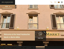 Tablet Screenshot of hotel-hackescher-markt.com